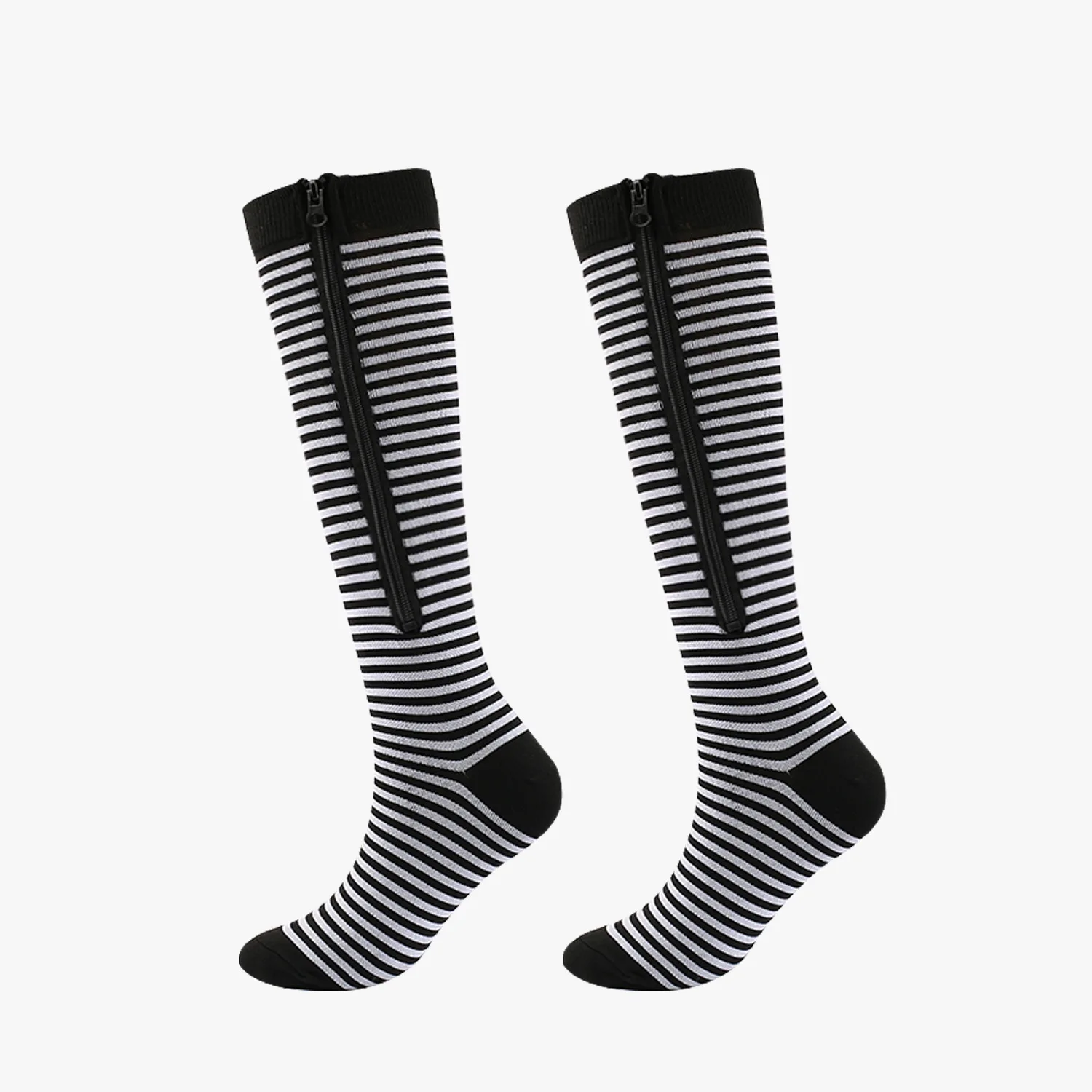 KTS- 609-2 Manufacturers custom zipper sport nurse compression socks for men women