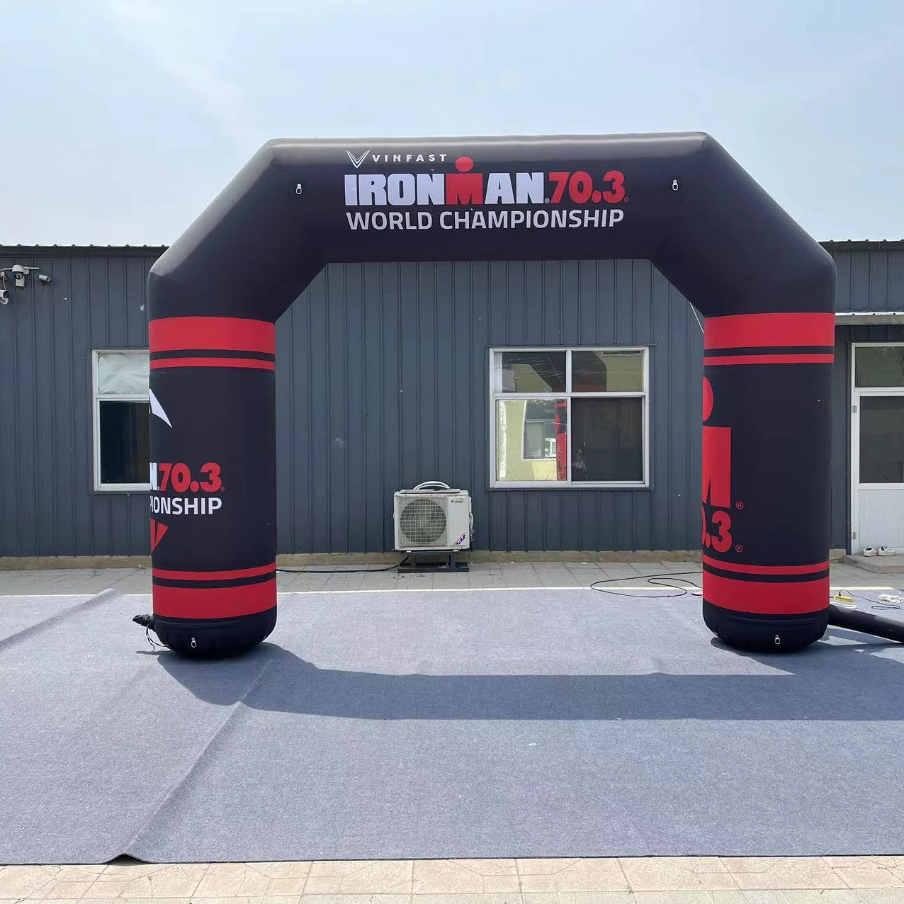 custom outdoor inflatable entrance start finish line arch for advertising event arch with led
