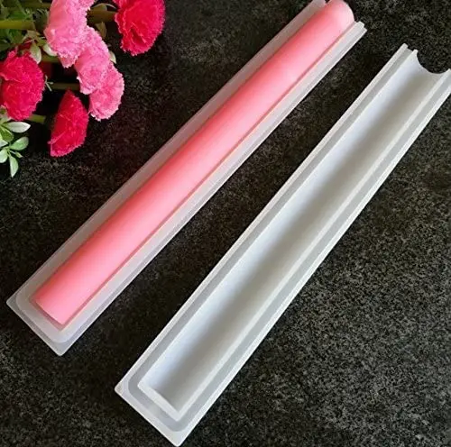 Round Tube Column Silicone Soap Candle Mold Embed Soap Making Supplies Silicone Mold for Soap