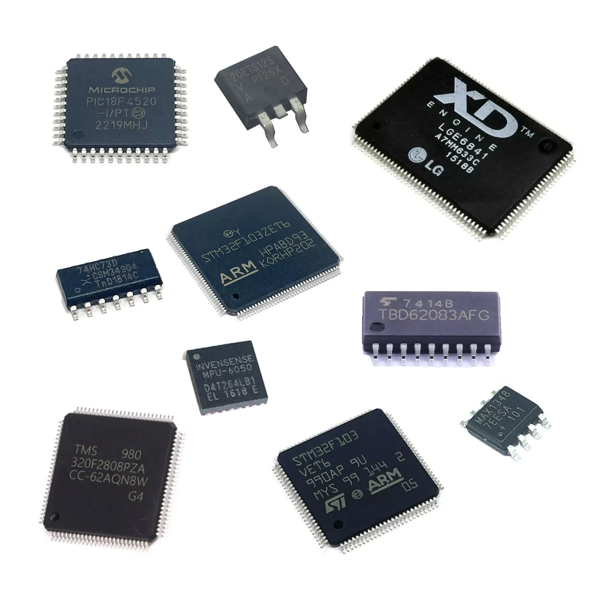 Original Microcontroller IC chip GD32F103RCT6 GD32F103RET6 GD32F103RBT6 GD32F103C8T6 GD32F103R8T6 ARM COR-TEX M3 MCU LQFP64