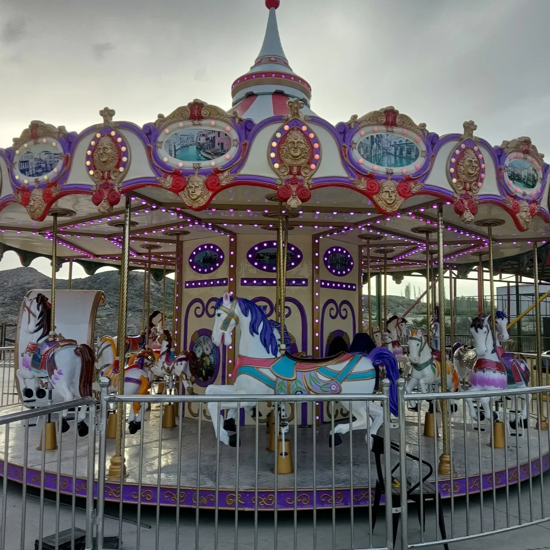 2024 Hot Sales 24 Seats Amusement Park Carousel Game Machine Merry Go Round Rides for Sale