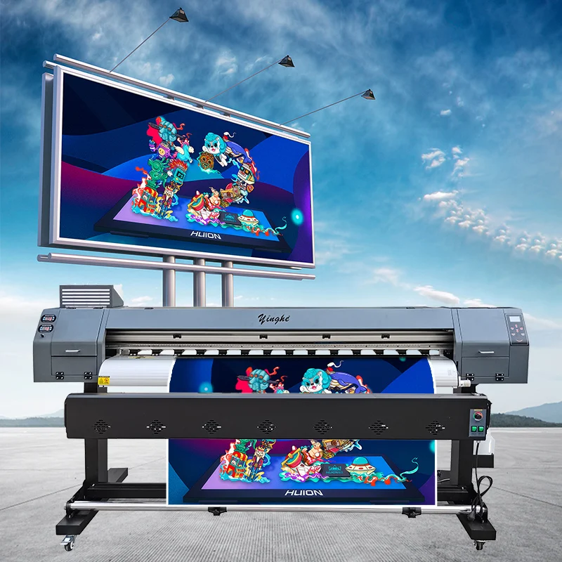 Yinghe  Eco Solvent Sublimation Industrial XP600  Roll to Roll Color Printers for Flex Banners Vinyl inkjet Large Format Printer