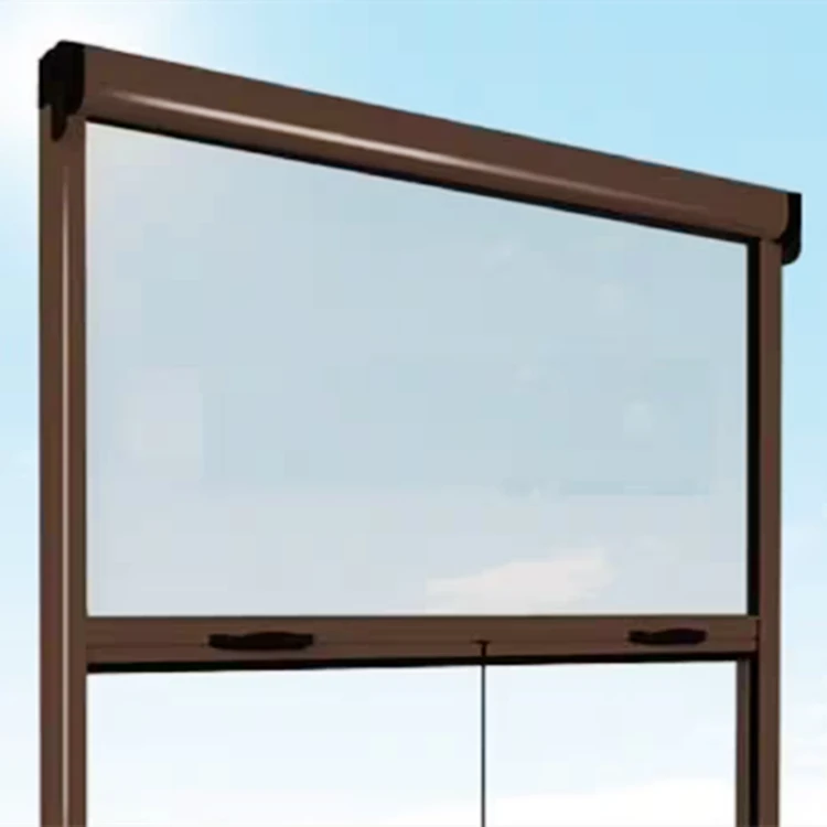 Wholesale Customized Aluminum Frame Fiberglass Screen Roller Retractable Fly Screen Window