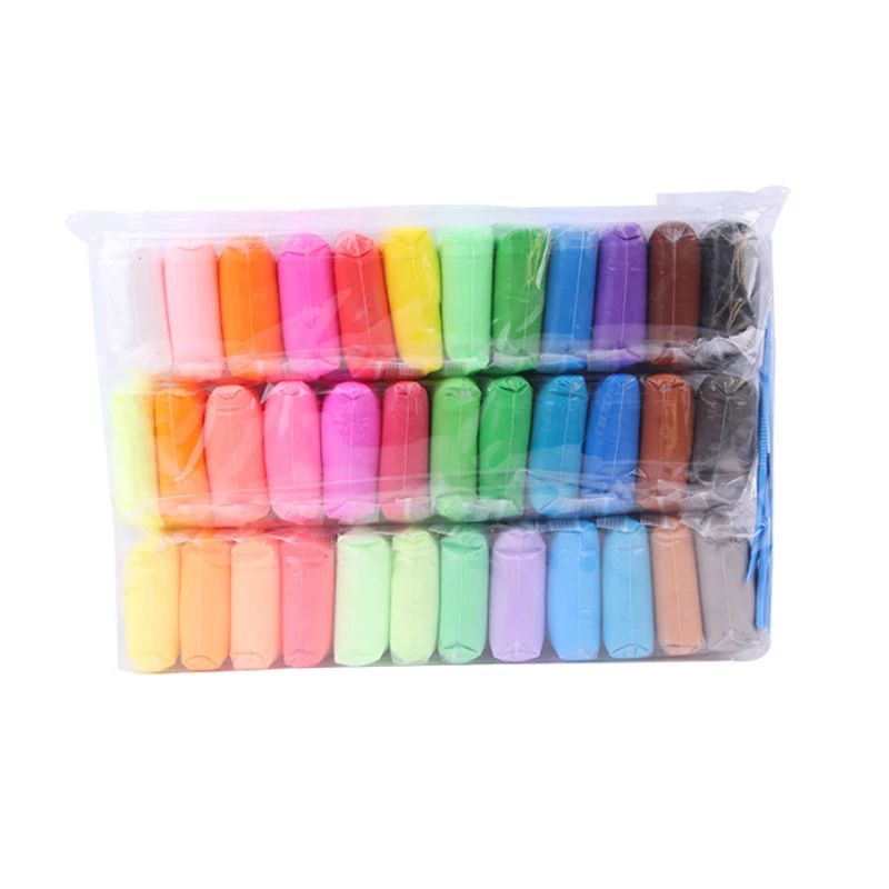 36 color Light Clay 500g Children Handmade 3D Air Dry Clays ultralight clay