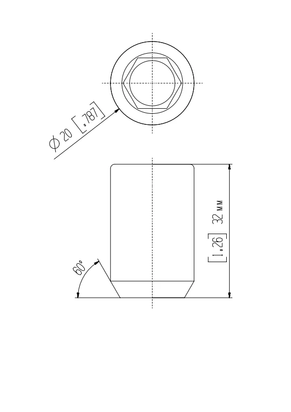 YJY GZN28 32MM  M12X1.5 racing car wheel nut