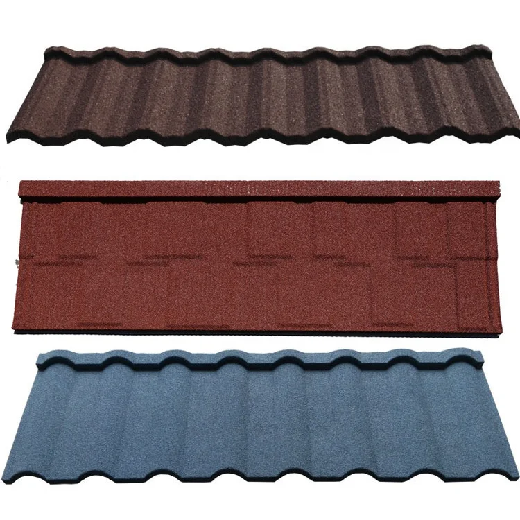price stone coated metal roof tile colorful stone coated steel roofing tiles