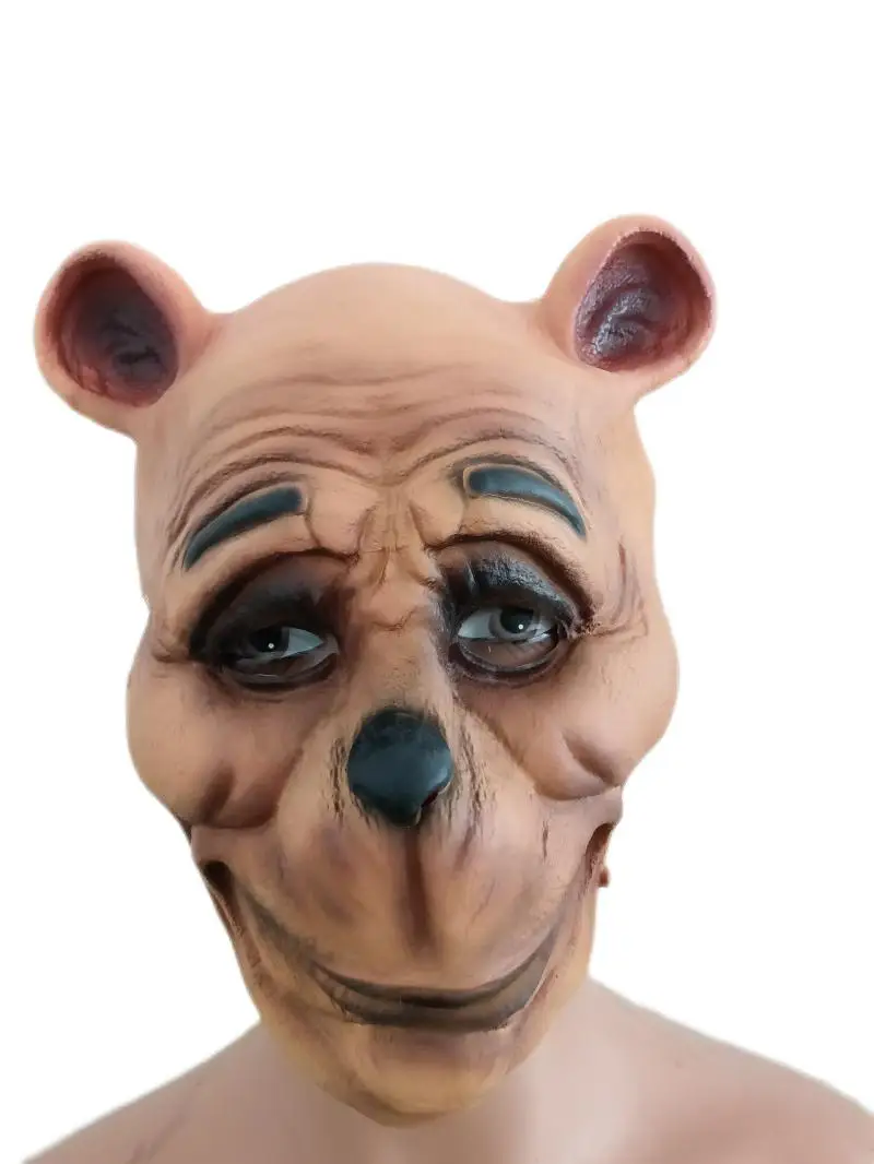 Realistic Latex Mask Full Face Halloween Rubber Animal Head Masks Masquerade Party Adult Cosplay Fancy Costume Props