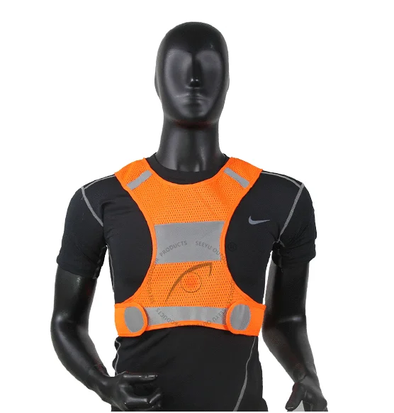 High visibility reflective safety warning vest with customized logo security vest