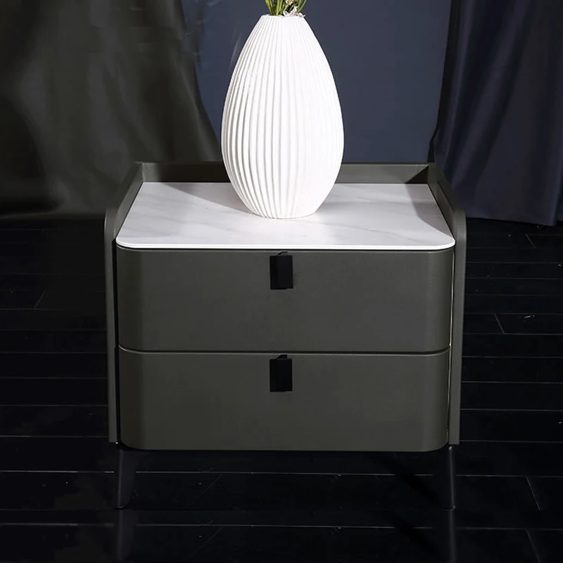 Nightstands Square Bedroom Wireless Charging Storage Drawer Cabinet Furniture Cabinet Night Stand Bedside Table