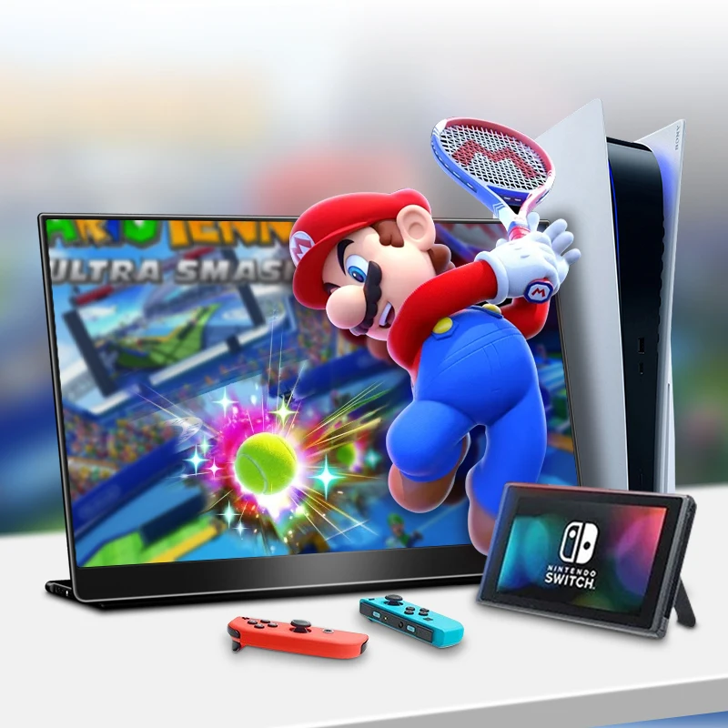 Ehomewei QLED 2.5k16:10 16 inch Thin Portable Monitor with Capacitive Touch Screen Displays for PS4 Xbox Switch Mini PC Laptop