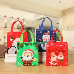 Christmas non woven bag laminated tote pp bags festival custom polypropylene non-woven laminate bags for shopping