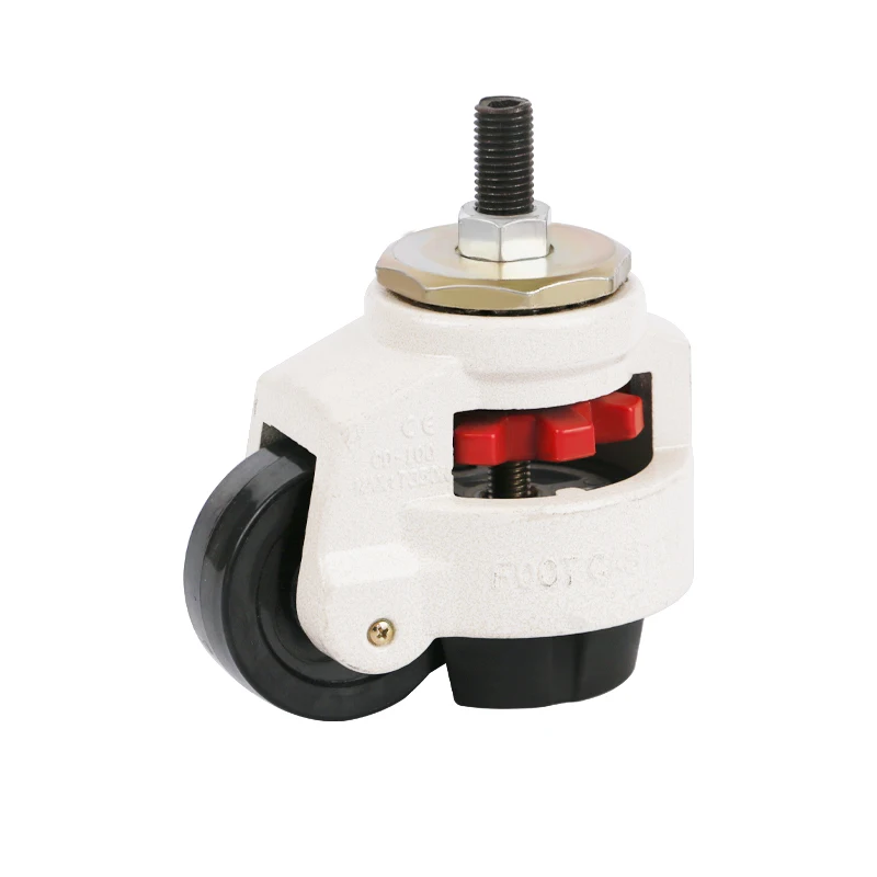 Leveling Caster 112 lbs 3300 Lbs Heavy Foot Master adjustable nylon castor aluminum wheel durable PA foot caster