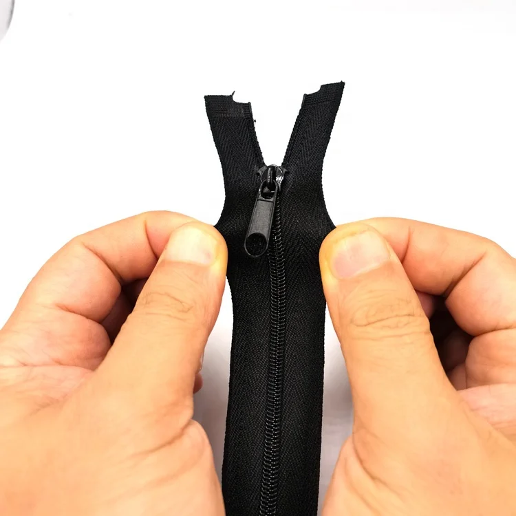 Индивидуальный заказ 3 #4 #5 #8 # черный открытый конец/разделяющий эластичный растягивающийся гибкий скотч нейлоновая молния с 2 съемниками