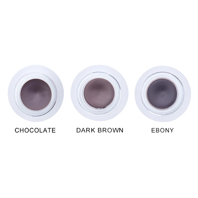 OEM ODM High Pigment Pomade for Eyebrows Dark Brown Pomade Smudge Proof Private Label Eyebrow Pomade