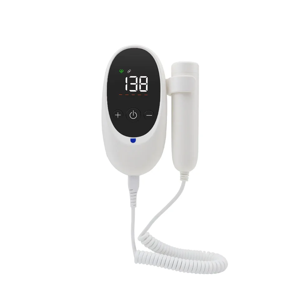 Digital Portable Pocket Fetal Doppler Heartbeat Detector Portable for Pregnant Fetal Pulse Meter Stethoscope heart rate monitor