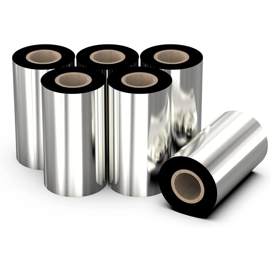 601 Thermal Barcode Ribbon Wax Resin Printer For Zebra Thermal Transfer Ribbon Printer Black