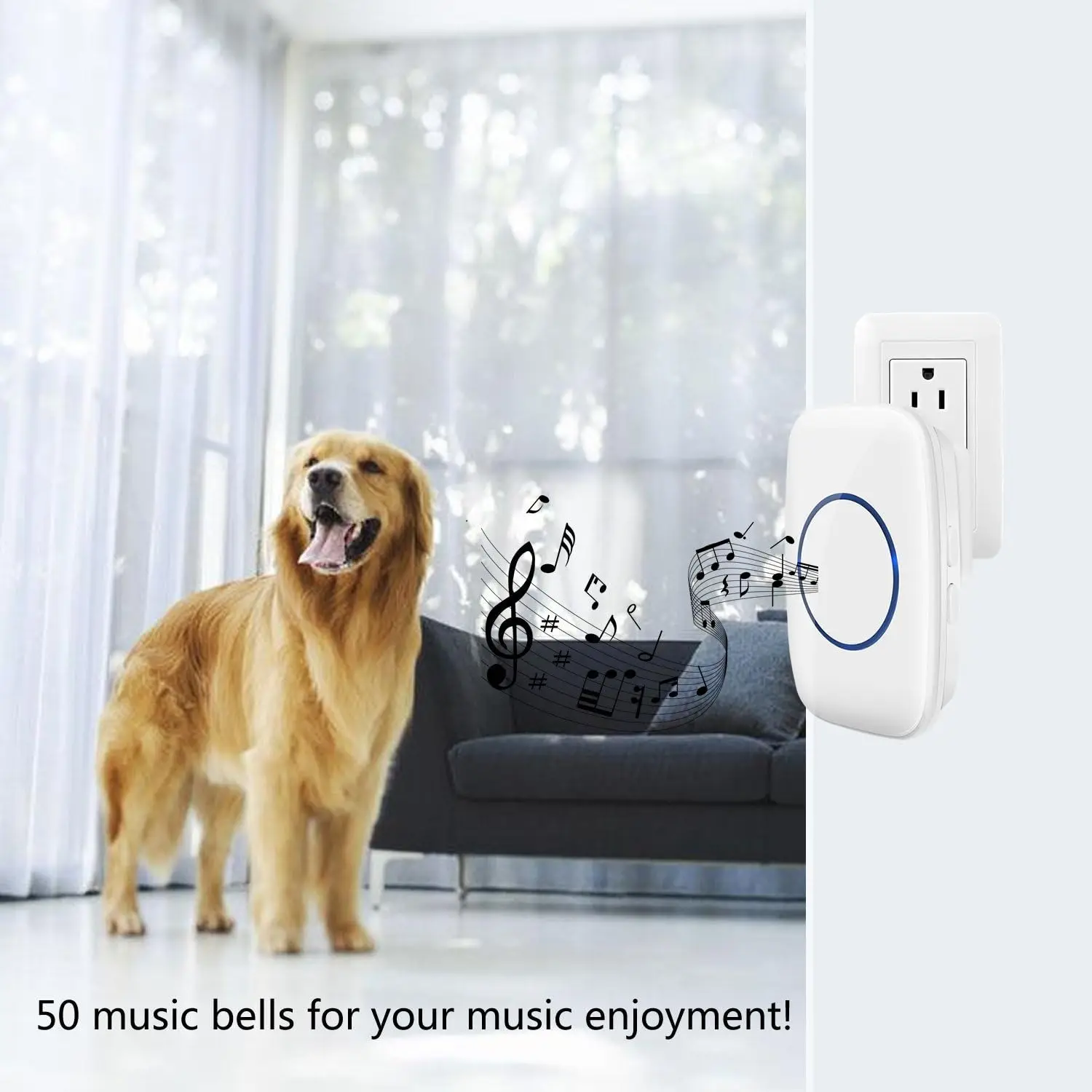 Home Intelligent Door Bell  Door Bell Wireless Waterproof 300M RANGE EU UK US Plug Smart Ring Doorbell