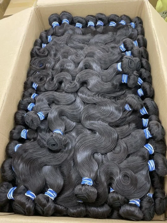KBL 10inch to 50inch Good feedback Virgin cuticle alinged raw hair bundles , Brazilian  human hair bundles & hair extensions