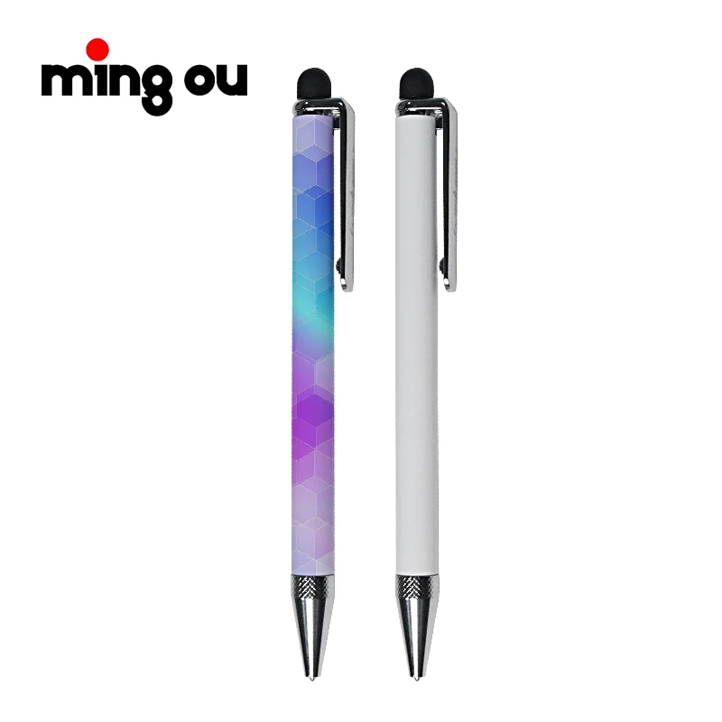 Laser Logo Ballpoint Pen Touch Phone Screens Sublimation Pen Sublimation Metal Pen