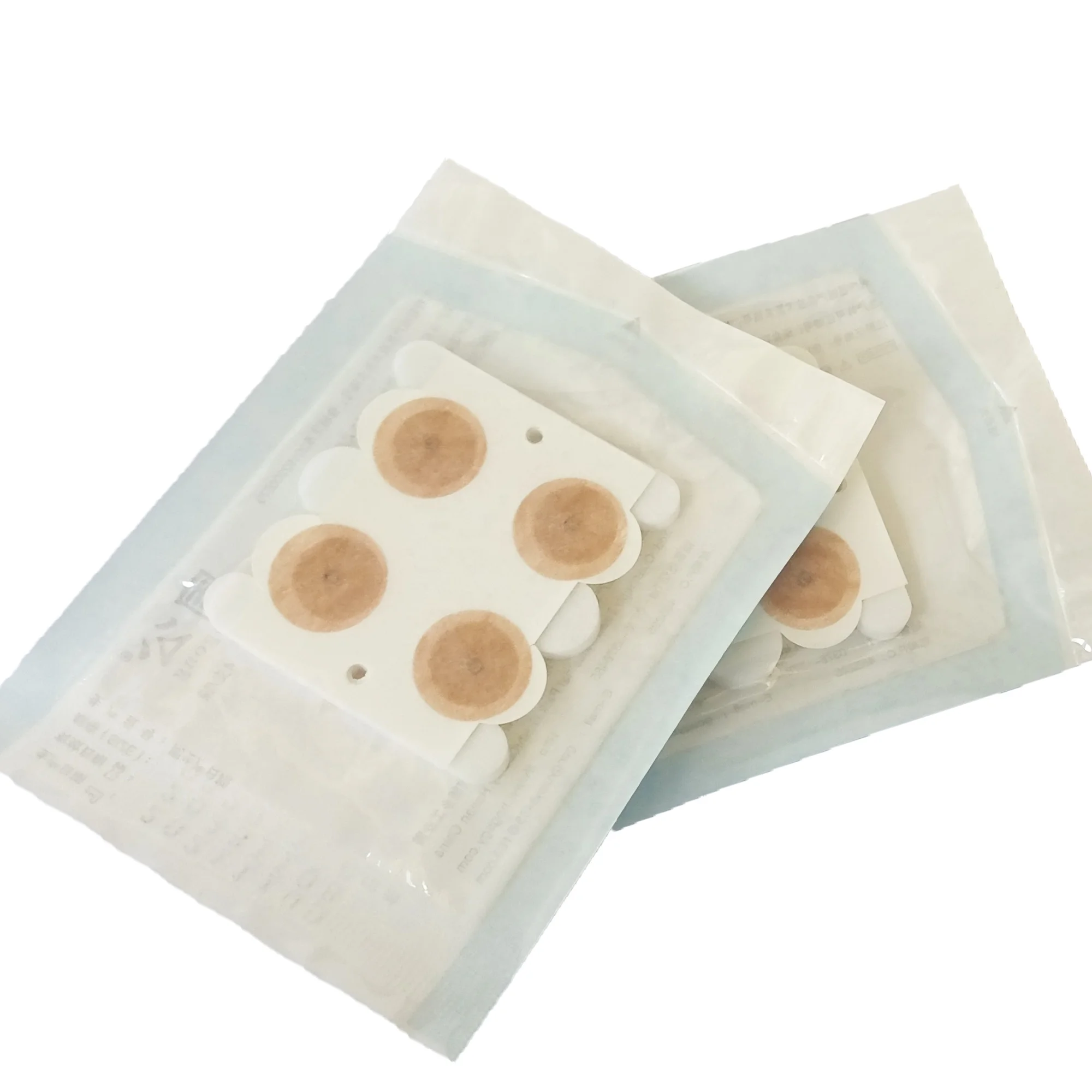 Four Packs of Foam 12 Pcs Disposable Sterile Ear Press Needle Intradermal Needle