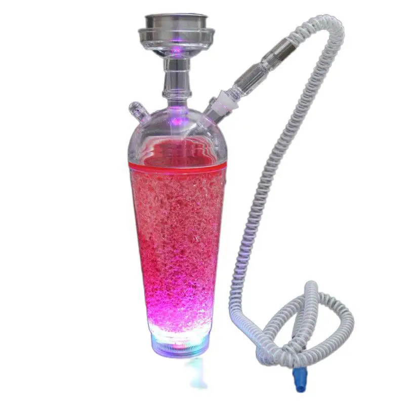 New Jelly Hookah Manufacturer Specializes In Acrylic Hookah Led Light Emitting Smoking Set Portable Car Shisha Cup Hookah