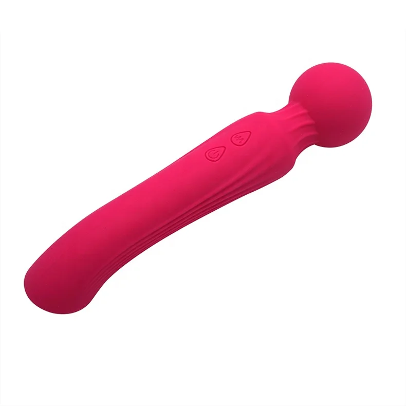 
Fashionable Soft Skin-friendly Silicone Head Clitoris Massage Vibrator G-spot Stimulate AV Wand Massager For Women 