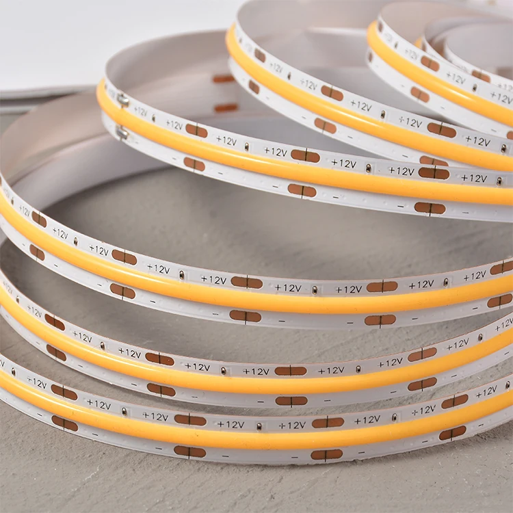 High quality strip light IP20 DC12/24V Beam Angle 120 degree Dali dimmable cob Flexible led strip light