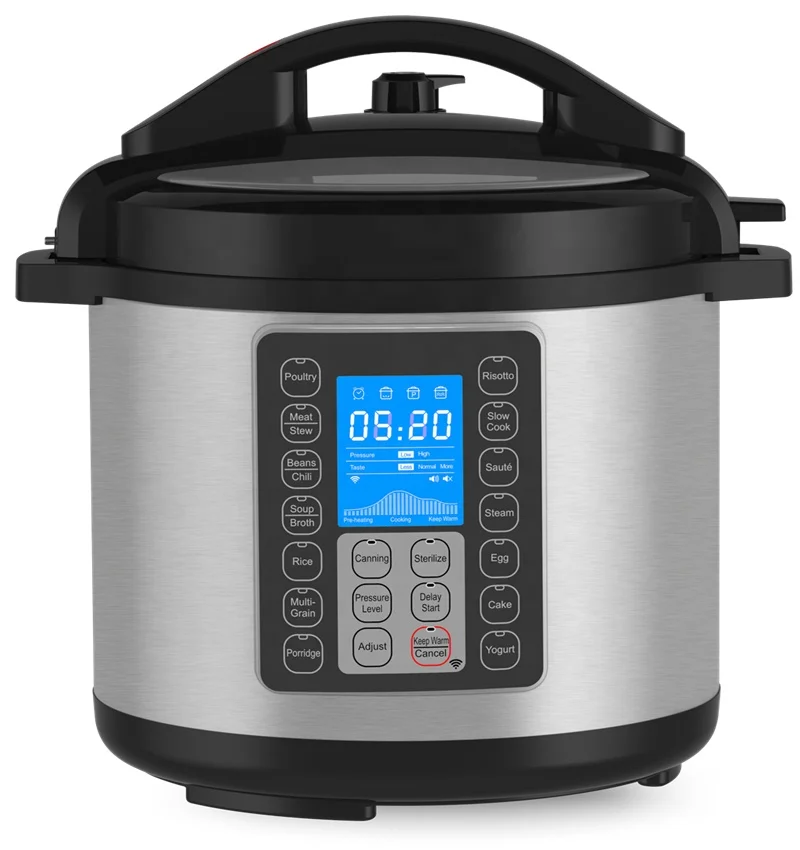 GT601-M09 LCD mode one touch electric pressure cooker  incl, Saute,  Slow Cooker, Rice Cooker, Yogurt Maker and Much More