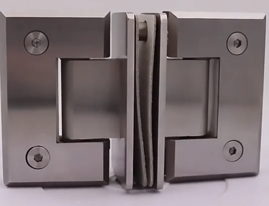 High Quality Glass Panel Clamp Fittings Holder Bathroom Clamp Double Open Shower Glass Door Hinge