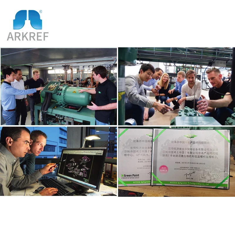 Semi Hermetic Screw Bitzer Refrigeration Compressor HSN HSK Price For Cold Room 60hp 70hp 75hp 80hp 90hp 125hp 140hp 160hp 180hp