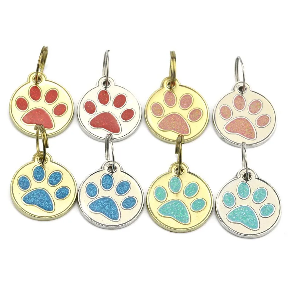 Оптовая Нержавеющая Сталь Персонализированные Кошка и Собака Имя Фирменный Подвесной Ошейник Аксессуары