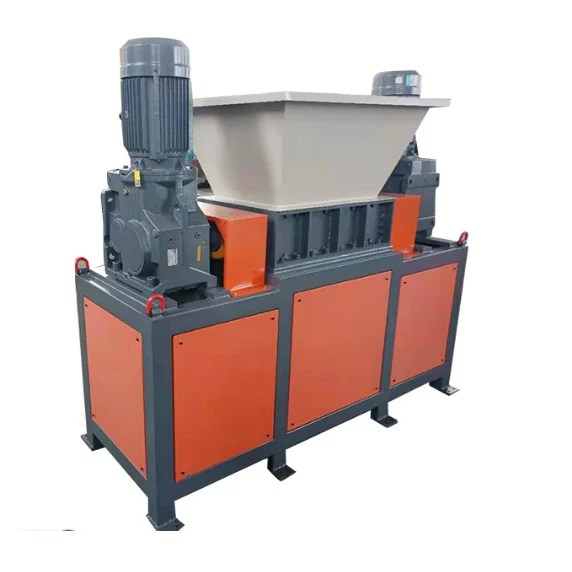 Large Heavy Double Shaft Rubber Tire Waste Plastic Bottle Crusher Electronic Metal Scrap Shredder Machine Price