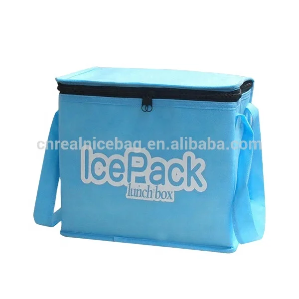 insulated freezer reusable cooler bag,IcePack Lunch Box made of non woven material,cooler bottle bag