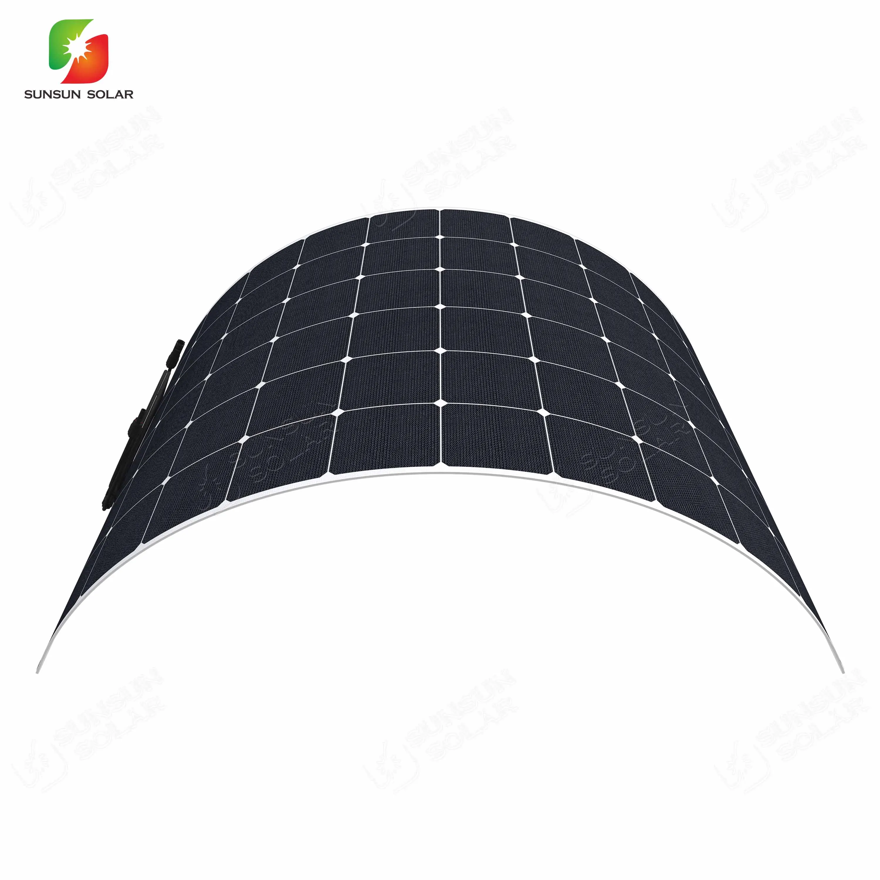  Полугибкая солнечная панель для кемпинга Rv Marine ETFE/PET 12 В 24 в 200 Вт Sunpower