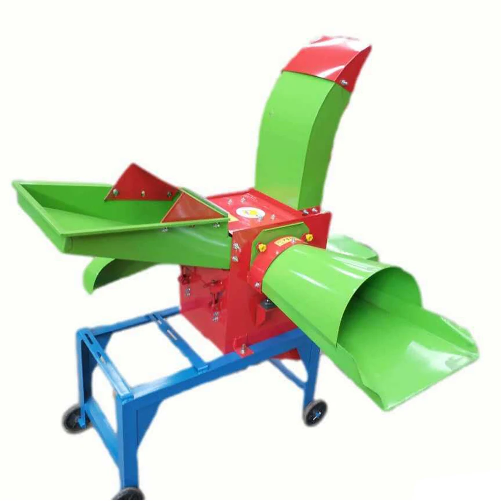 Straw Silage Machine Feed, Processing Machines Paddy Straw Cutting Grass Chopper Animal Feed Chaff Cutter Crusher Machine/