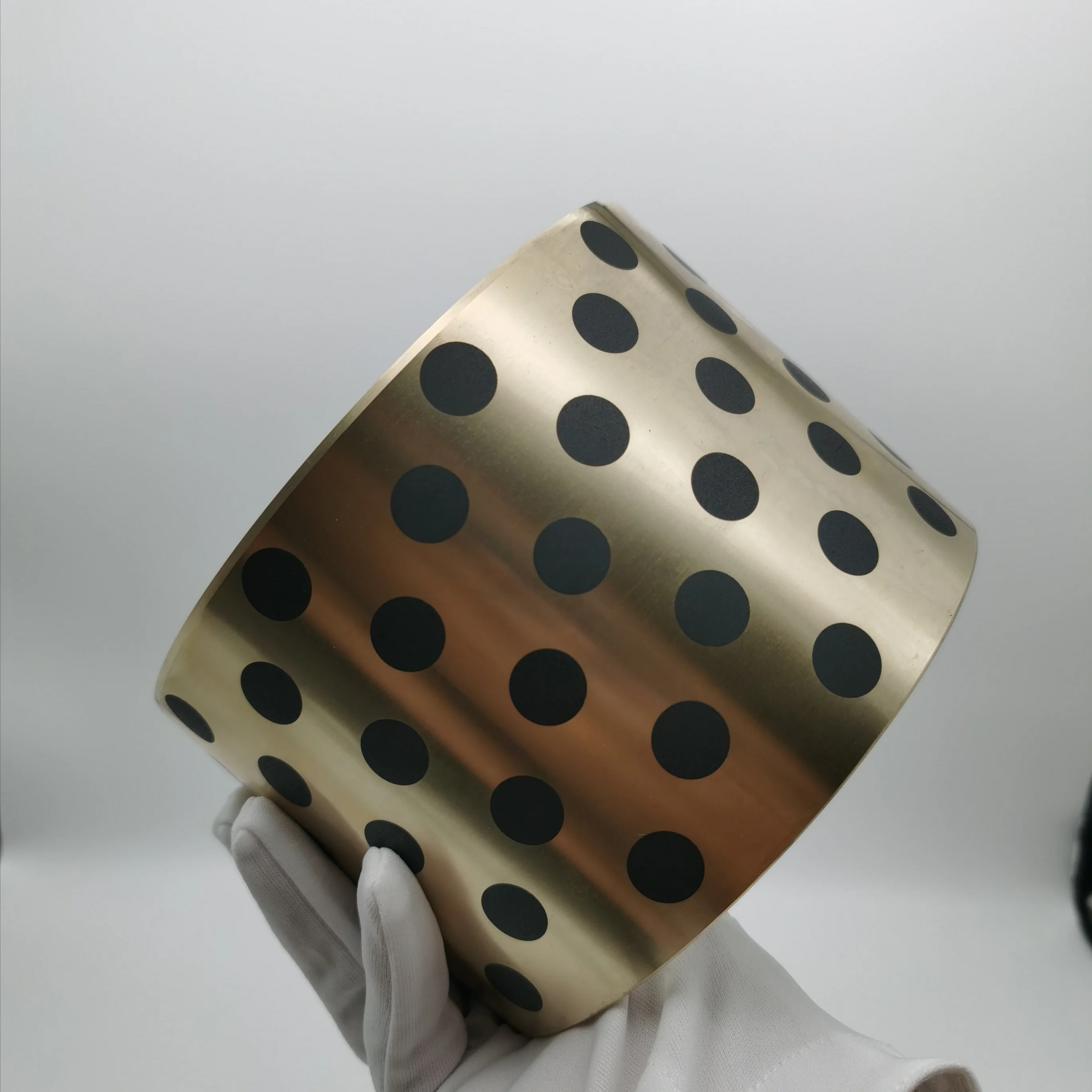 
Bronze Bearing Custom-processed self-lubricating bearing oil-free bushing graphite copper bushing wear sleeve Oil Free Bushings 