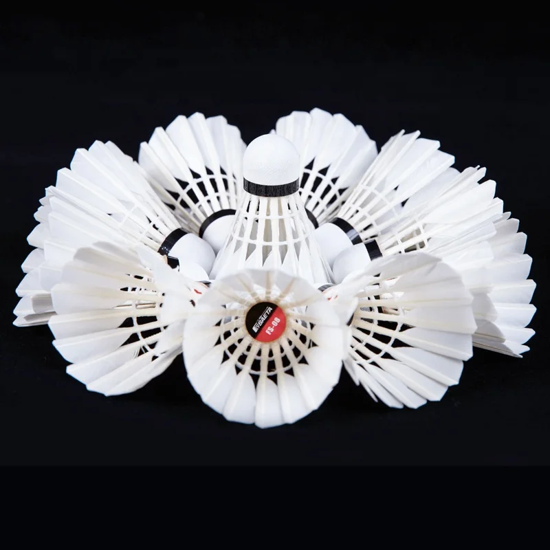 Hot Sales Wholesale Cheap Price Good Quality Duck Feather Badminton Shuttlecock OEM Customized Head Logo