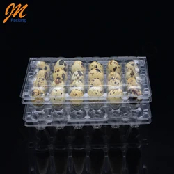 24 cells blister clamshell plastic material quail egg cartons