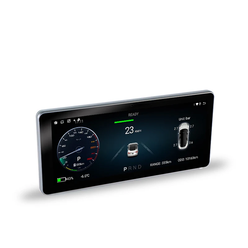 Автомобильный радиоприемник GPS-навигация Авторадио мультимедийный плеер сенсорный экран автомобильная аудиосистема стерео для Tesla model 3 приборная панель Android