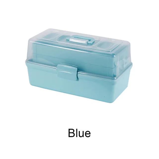 Double Layer Medicine Plastic Storage Box Camping Survival Rescue Portable Home Organizer Cabinet First Aid Pill Holder
