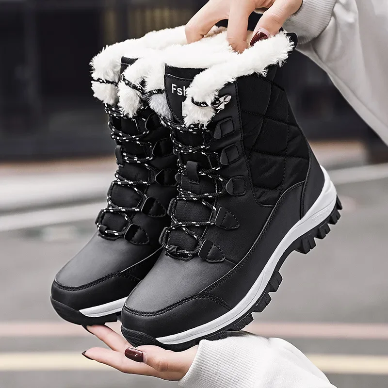 Winter Thermal Cotton Shoes Outdoor Anti Slip Fur Lining Fluffy No reviews yet 400 sold