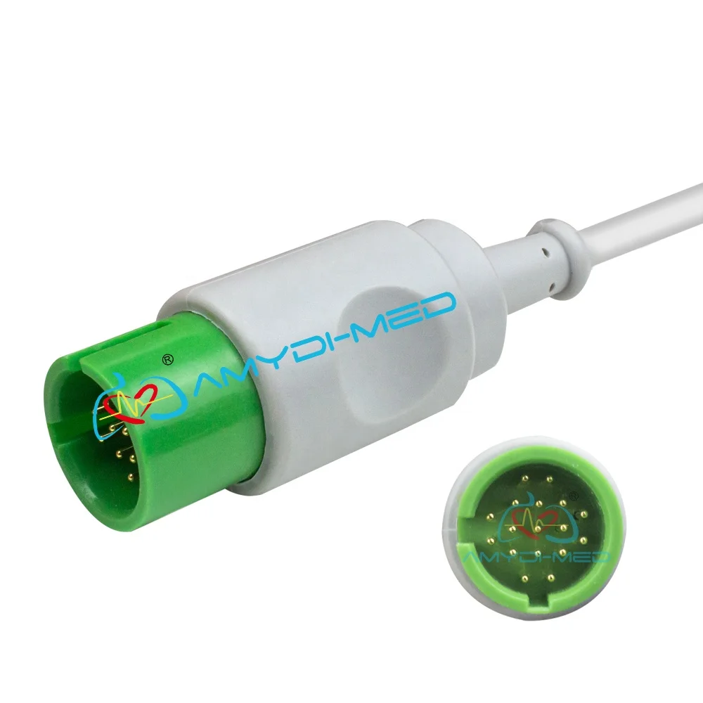 EKG Kablosu Cavo ECG Индивидуальные медицинские аксессуары совместимы для SPACELABS КРУГЛЫЙ 17P 5 свинцовый кабель