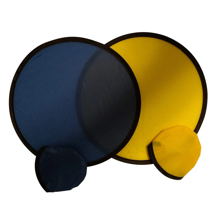 Training dog fetch toys soft folding nylon fabric flippy flopper pet flying disc