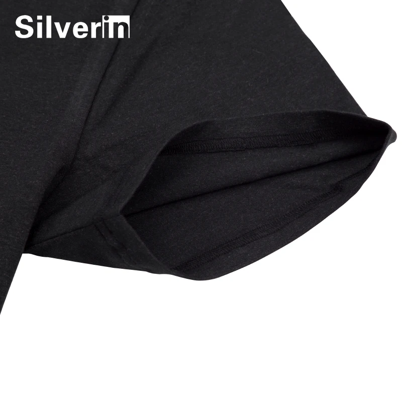 Comfortable antifungus deodorant sport men cotton t-shirt with pure silver fiber