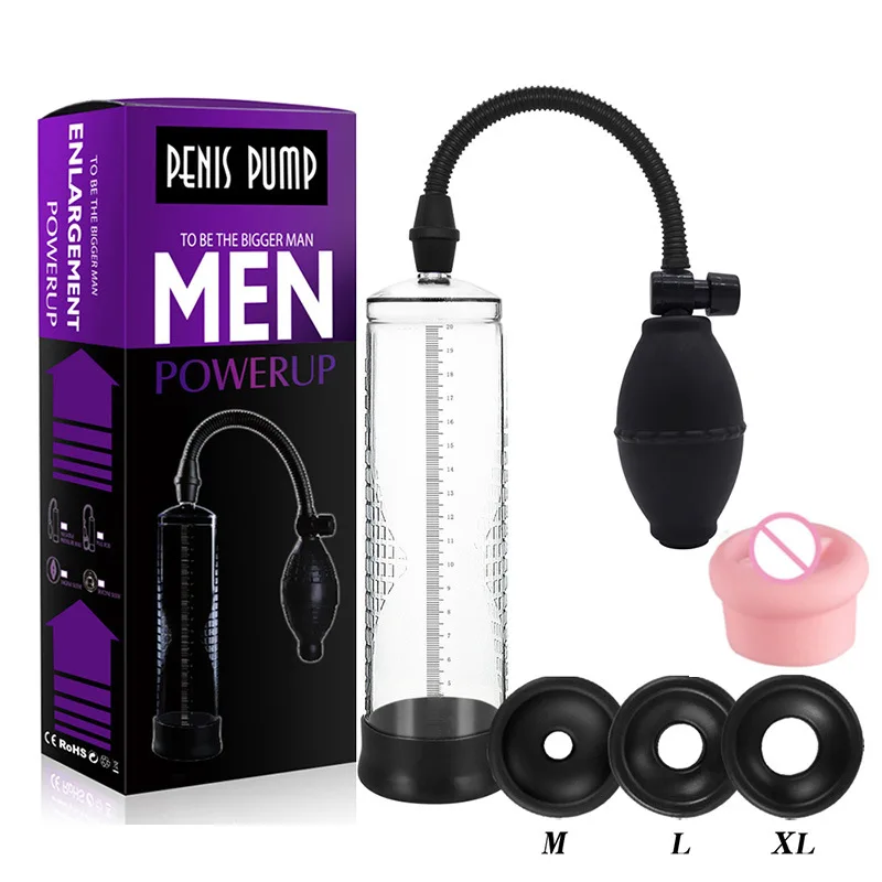 Vacuum Penis Enlargement For Men Masturbation Cup Penise Extender Physical Therapy Equipments Male Penise Enlargement Pump