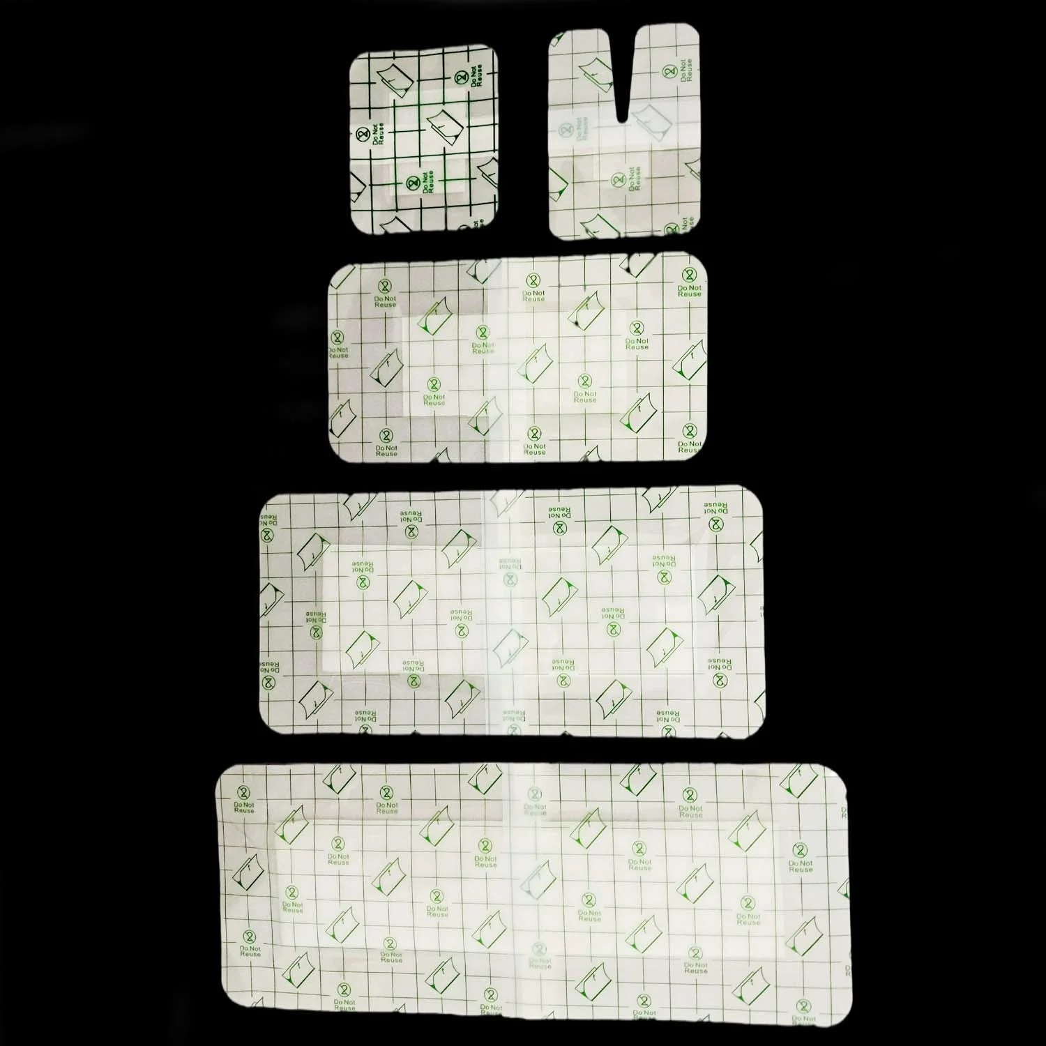 Direct factory brown color absorbent pad sterile waterproof PU wound dressing pad surgical dressing pad