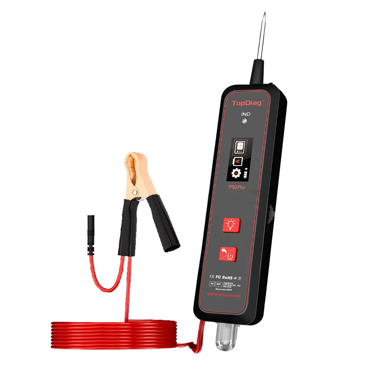 P50 PRO Car Circuit Tester Power Probe Car Diagnostic Tool Electric Voltage Integrated Scanner 12V 24V Heavy Truck