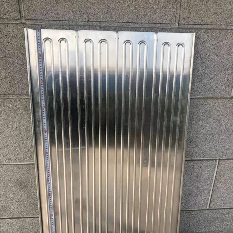 tube evaporator Al plate heat exchange cooler R134a solar panel