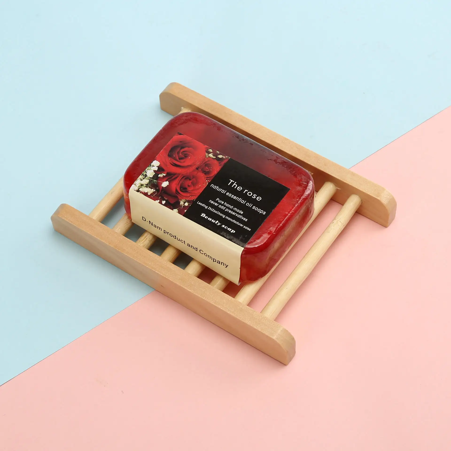 Custom labels logo individual design dried flower ingredients facial soap essential oil face body wash spa soap