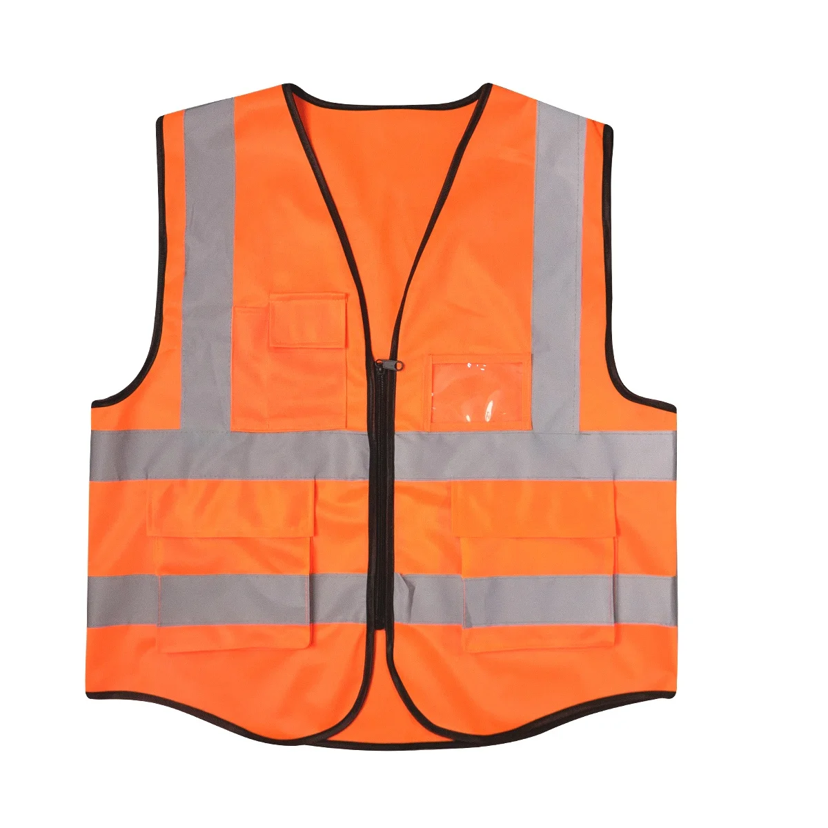 China Hot Selling Wholesale Custom EN20471 Hi Vis Silk Knitted Fabric Reflective Work Vest